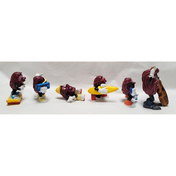 Lot of 6 Vintage California Raisins PVC Figurines Musical Sporty Themes - Lot B - Picture 5 of 7